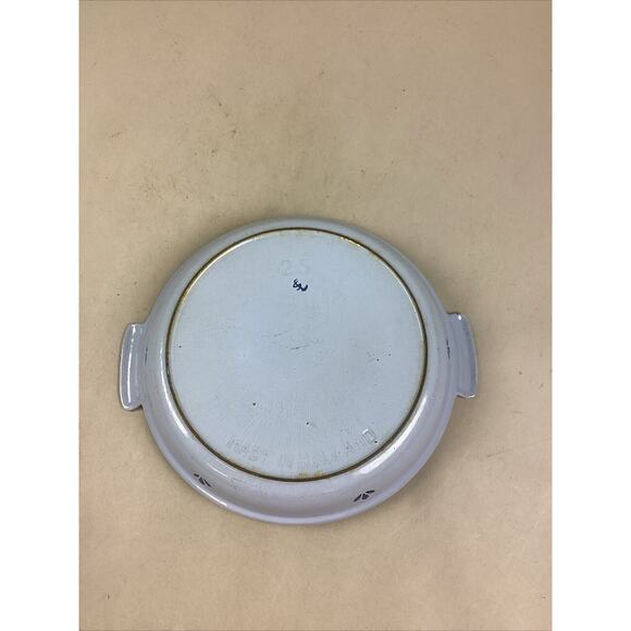 Vintage Cast Iron/Enamel Blue Tulip Double Handled Baking Dish #25 - Holland - Picture 7 of 8